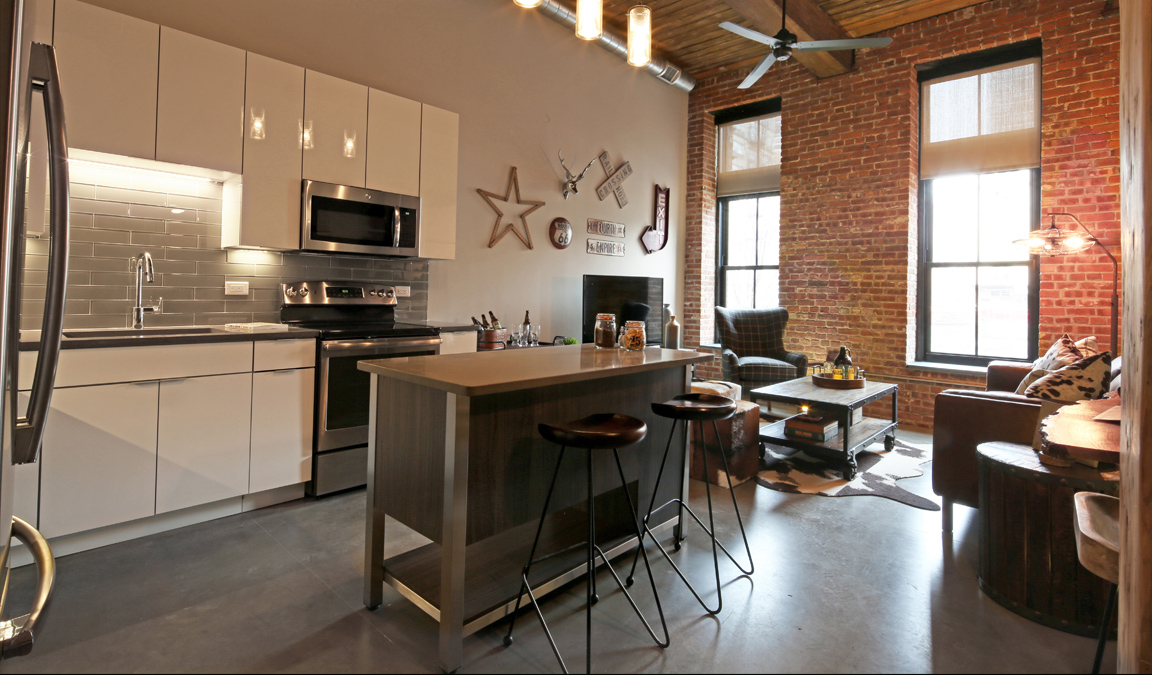 Multi-family residence kitchen photo in New Jersey