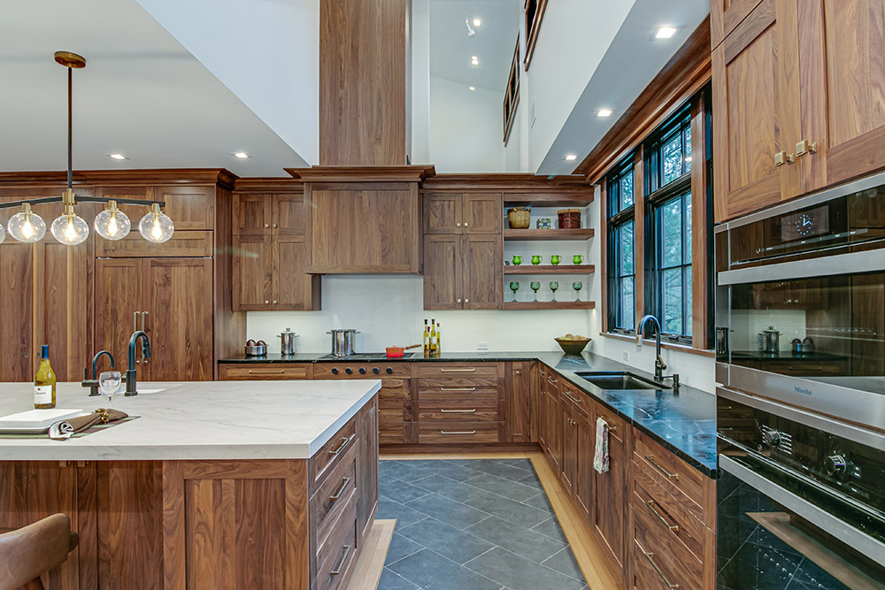 Kitchen Wall Colors With Walnut Cabinets Dandk Organizer   Beautiful Renovated Kitchen NJ 