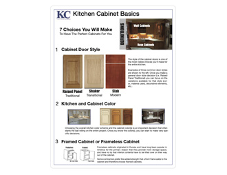 Kitchen Cabinet Basics - Terminology - a pdf version of kitchen definitions